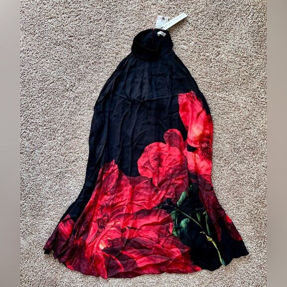 Alice + Olivia Corine Mini Dress in Peony Petals - Picture 2 of 11